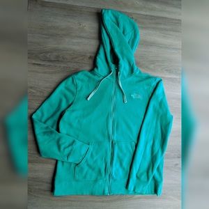 North Face green hoodie